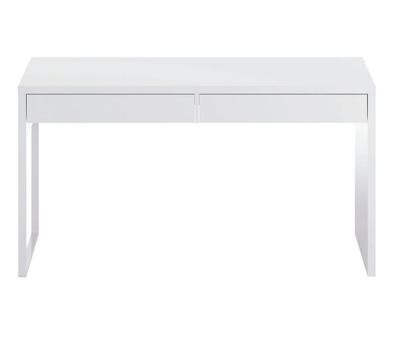 Bureau Reversible Avec Tiroir Coloris Blanc Artic - 75 X 138 X 50 Cm