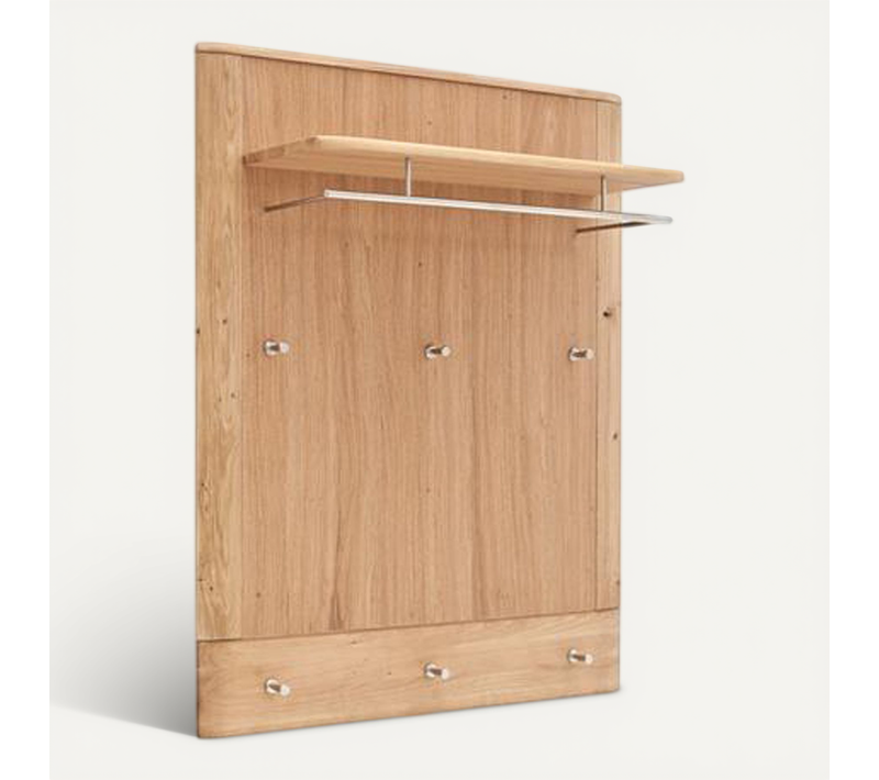 Panneau De Vestiaire Finition Chêne Poutre Blanchi Huilé