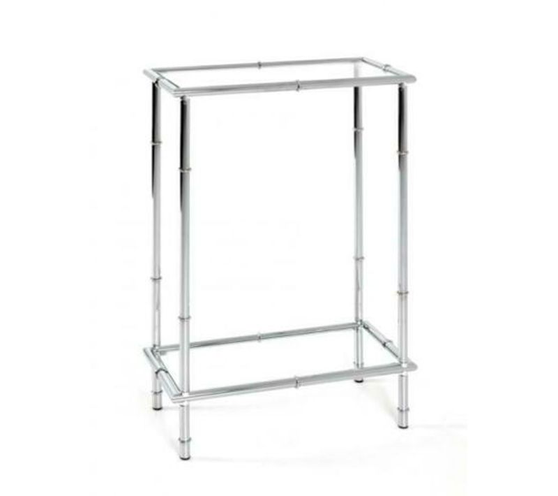 Console En Métal Coloris Chromé - L 50 X P 25 X H 75 Cm