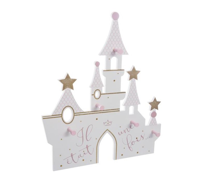 Patère Enfant Avec 3 Crochets Coloris Multicolore - L. 40 X L. 3,8 X H. 45 Cm