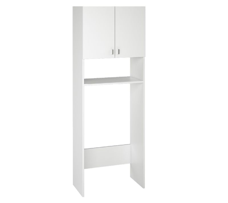 Armoire / Meuble Sdb Coloris Blanc - Hauteur 180 X Longueur 64 X Profondeur 35.6 Cm