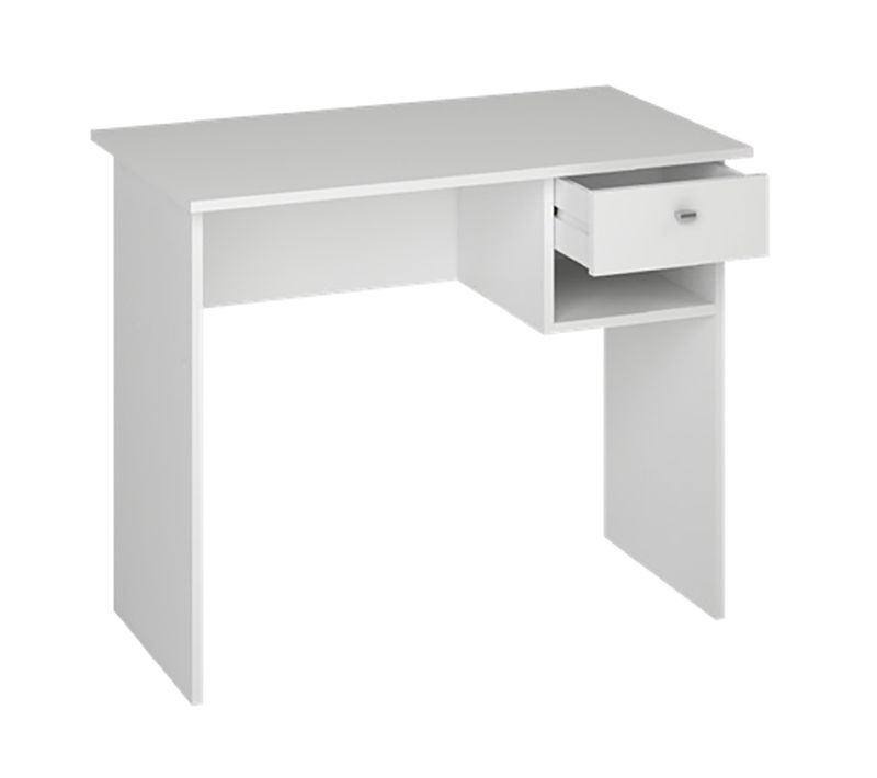 Bureau Coloris Blanc - Hauteur 74 X Longueur 90 X Profondeur 50 Cm