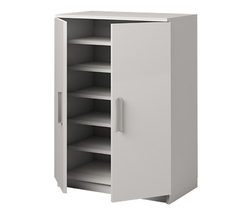 Armoire Meuble à Chaussures Coloris Blanc - Hauteur 90 X Longueur 60 X Profondeur 35.6 Cm