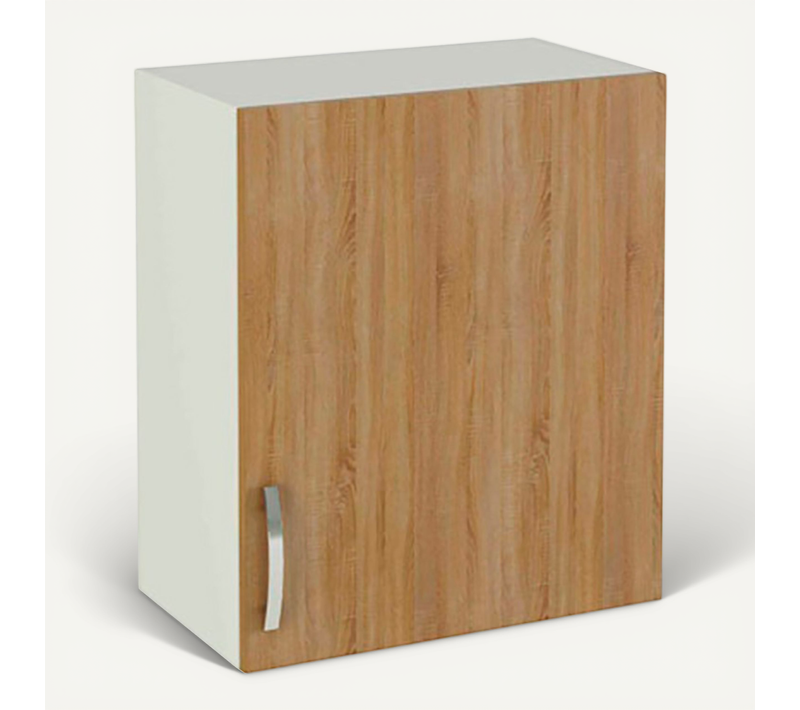Meuble Haut De Cuisine 1 Porte Coloris Chêne Cortez - Hauteur 70 X Longueur 60 X Profondeur 35 Cm