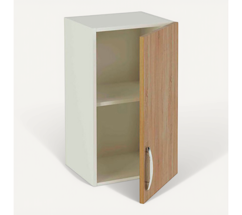 Meuble Haut De Cuisine 1 Porte Coloris Chêne Cortez - Hauteur 70 X Longueur 40 X Profondeur 35 Cm