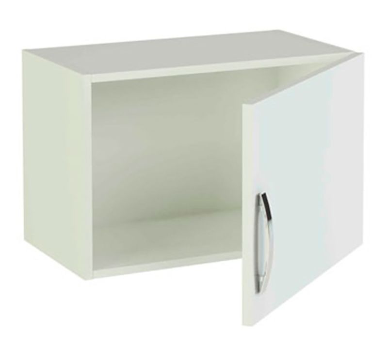 Meuble Haut De Cuisine 1 Porte Coloris Blanc - Hauteur 40 X Longueur 60 X Profondeur 35 Cm