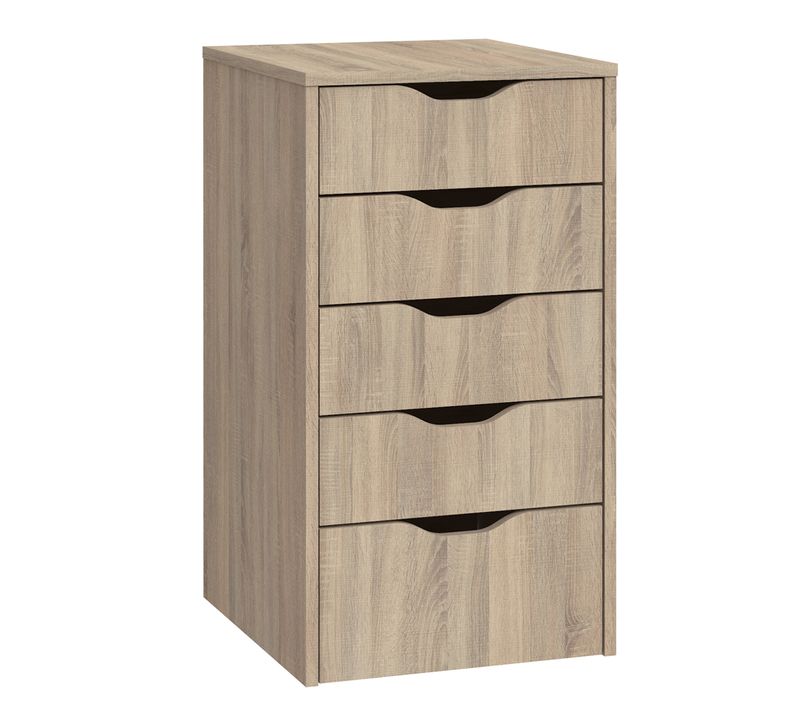 Commode Meuble De Rangement Coloris Cambrian - H. 71 X L. 40 X P. 43 Cm