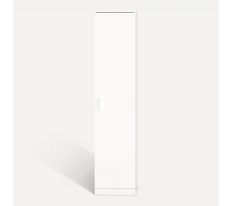Armoire / Meuble De Rangement Coloris Blanc - H. 180 X L. 40 X P. 35 Cm
