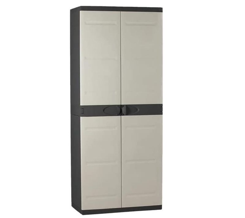 Armoire Meuble De Rangement 2 Portes Intérieur/extérieur - L. 70 X P. 44 X H. 176 Cm