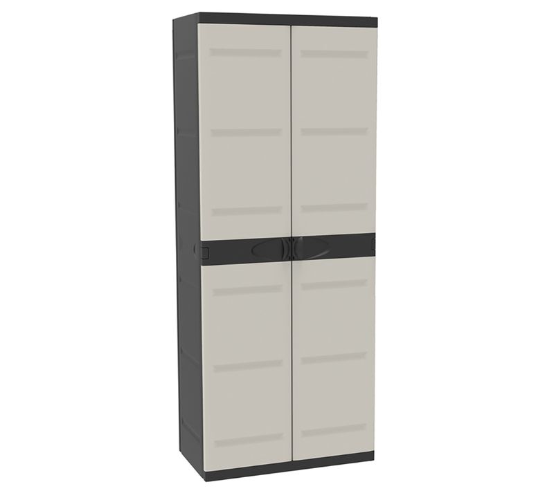 Armoire Meuble De Rangement 2 Portes, Intérieur/extérieur - L. 70 X P. 44 X H. 176 Cm