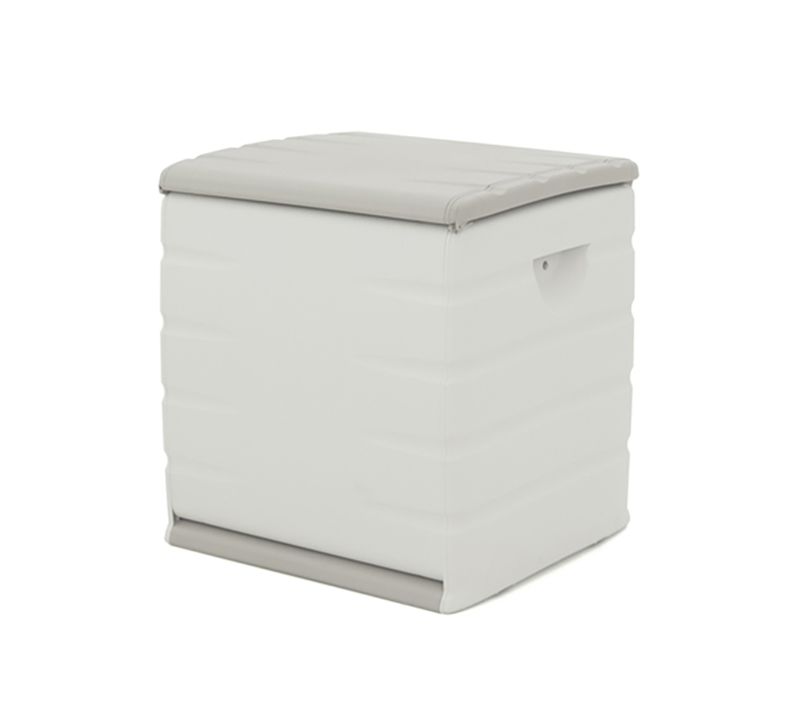 Coffre De Rangement 90l Intérieur/extérieur Coloris Beige - L. 60 X P. 53 X H. 61 Cm