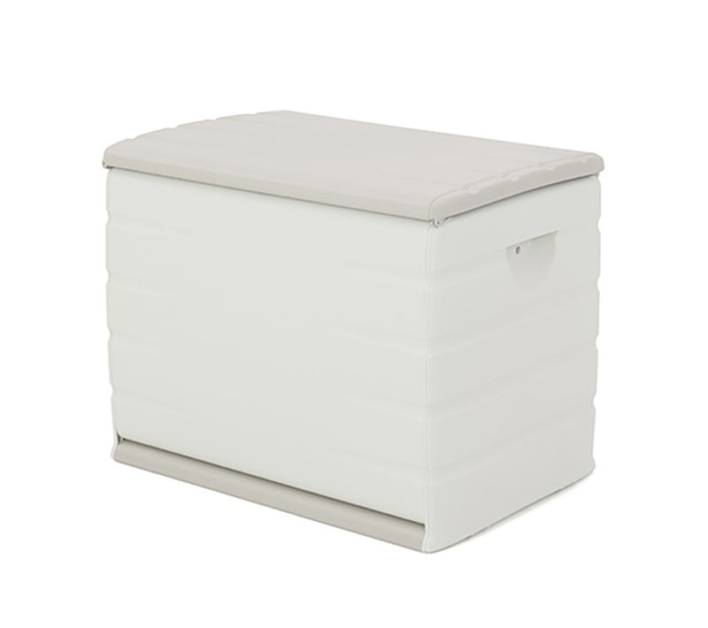 Coffre De Rangement 260l Intérieur/extérieur Coloris Beige - L. 80 X P. 53 X H. 61 Cm