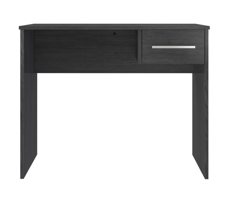Bureau En Panneau De Particules Mélaminés Coloris Gris - Longueur 50 X Profondeur 90 X Hauteur 73 Cm