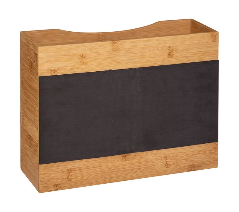 Organisateur De Cuisine Moyen Modèle En Bambou Coloris Naturel - L. 31 X P. 9,3 X H. 25 Cm