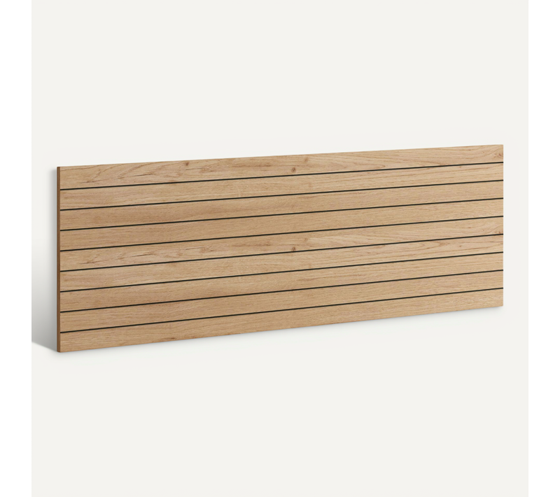 Tête De Lit Coloris Chêne Doré - Longueur 160 X Profondeur 1,60 X Hauteur 50 Cm