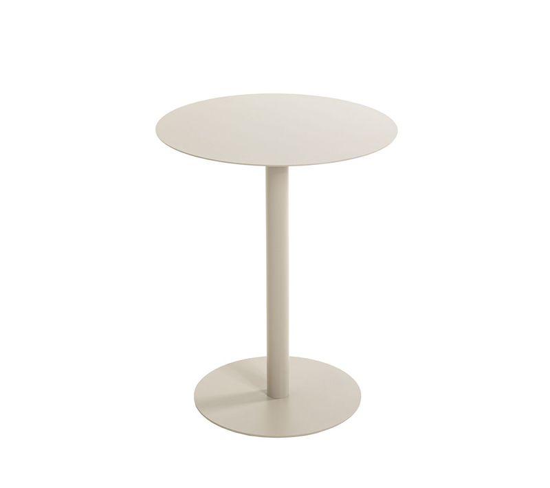 Bout de canapé Ronde Sur Pied En Métal Coloris Gris - Diamètre 40 X Hauteur 50 Cm