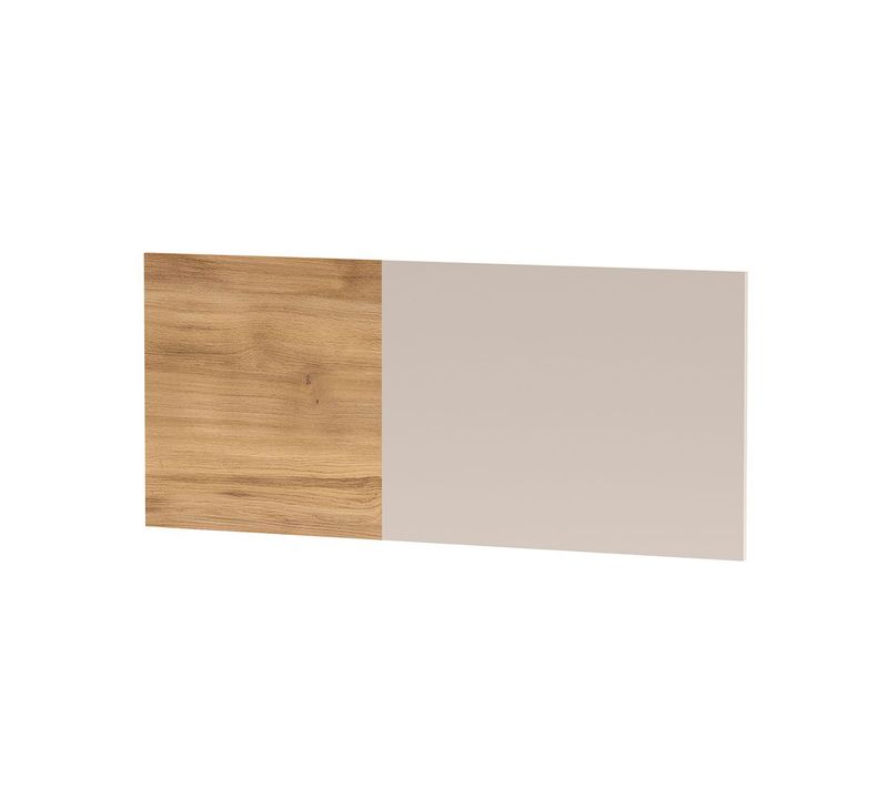 Tête De Lit Simple Coloris Beige/chêne Mauvella - Longueur 110 X Hauteur 45 X Profondeur 1,6 Cm