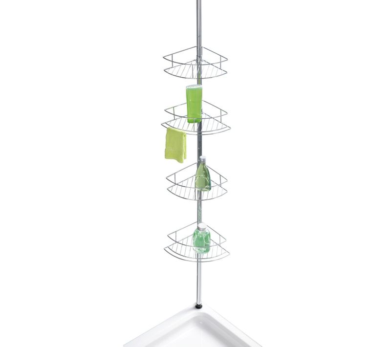 Etagère De Douche Extensible Dolcedo - L. 31 X H. 65/275 Cm - Argent