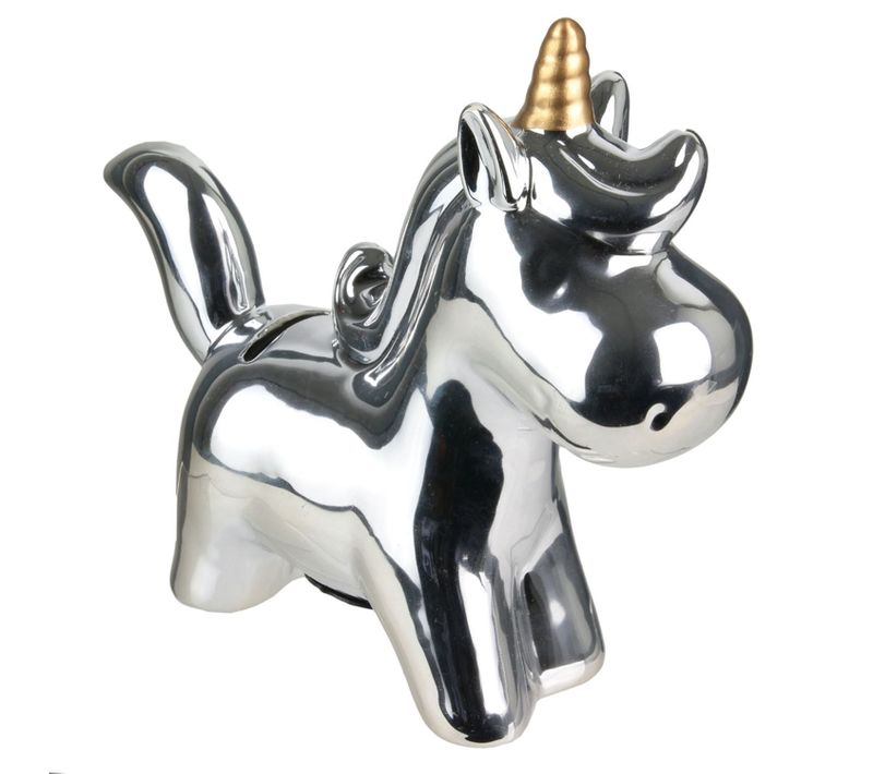 Tirelire Enfant Licorne - Argent