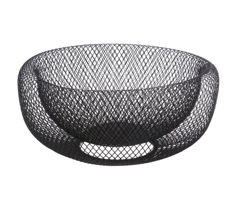 Corbeille à Fruits Design Mesh - Diam. 27 Cm - Noir
