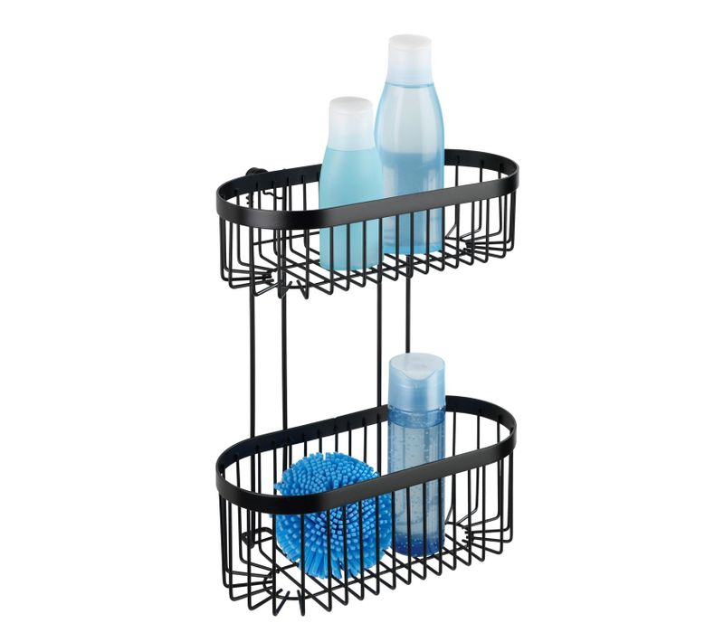 Etagère Murale De Douche Indus Classic - L. 26 X H. 33 Cm - Noir