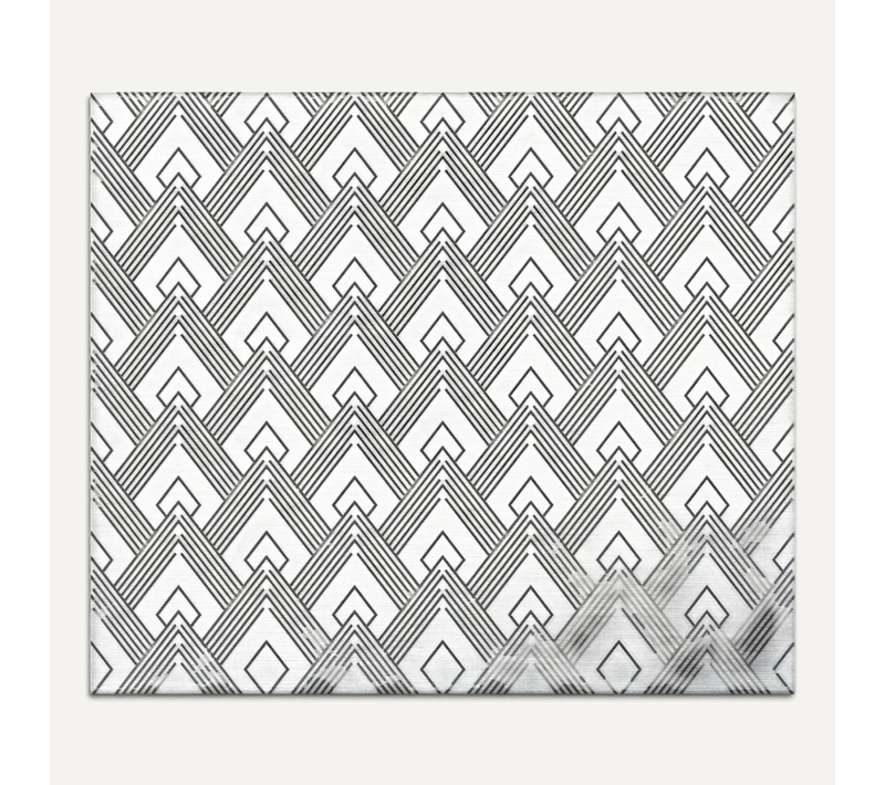 Crédence Adhésive En Aluminium Art Décoration - L. 20 X L. 20 Cm - Noir