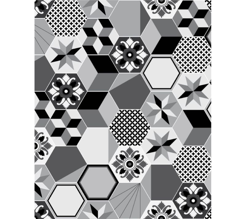 Crédence Adhésive Carreaux En Aluminium Exa - L. 20 X L. 20 Cm - Gris