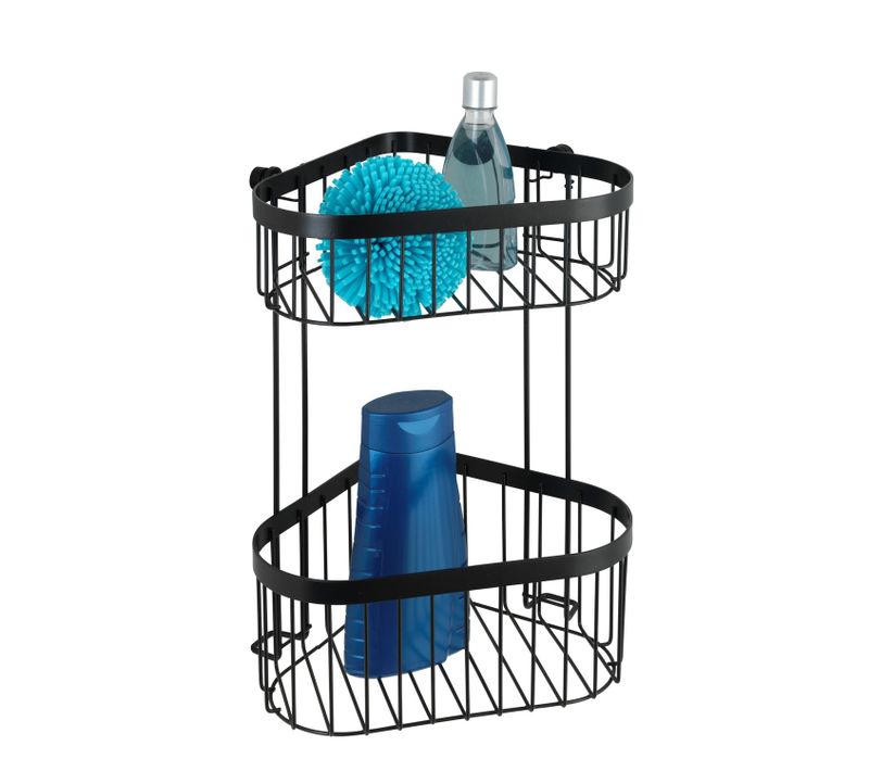 Etagère D'angle Murale De Douche Indus Classic - L. 23 X H. 33 Cm - Noir