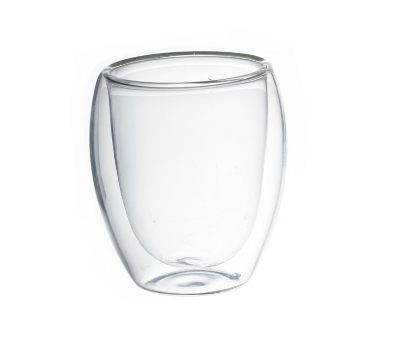 Lot 2x 2 Tasses à Café Double Paroi - Verre