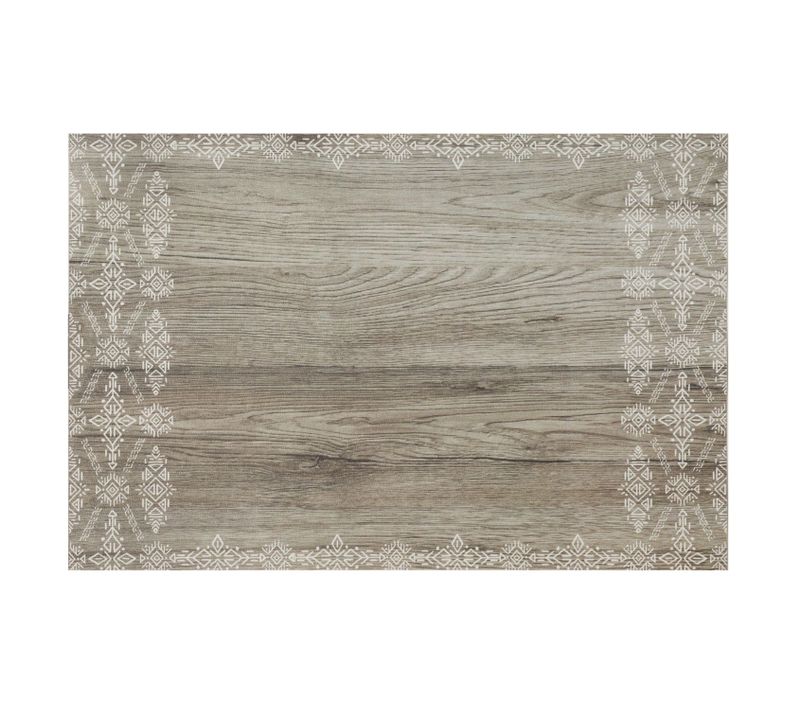 Lot De 2 Sets De Table Vinyl Effet Bois - 45 X 30 Cm