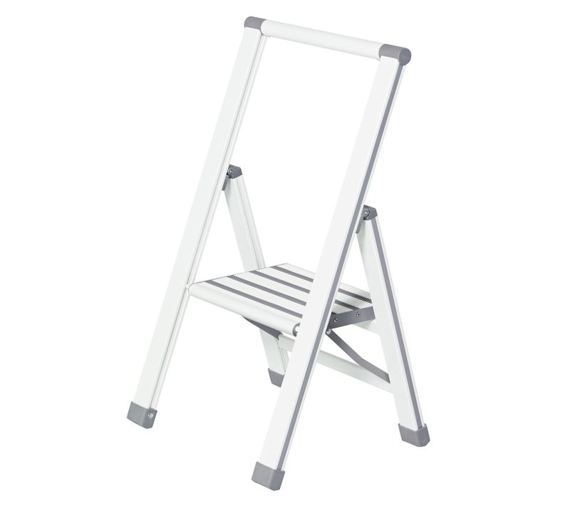 Escabeau Pliant 1 Marche - Blanc