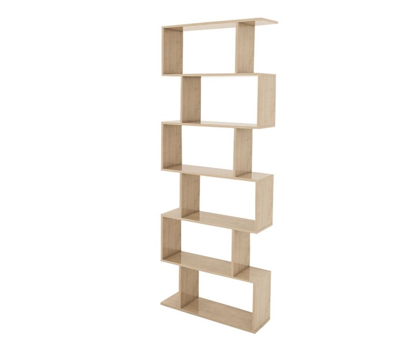 Etagère Bibliothèque Aaron - Effet Chêne - 192 X 70 X 24 Cm