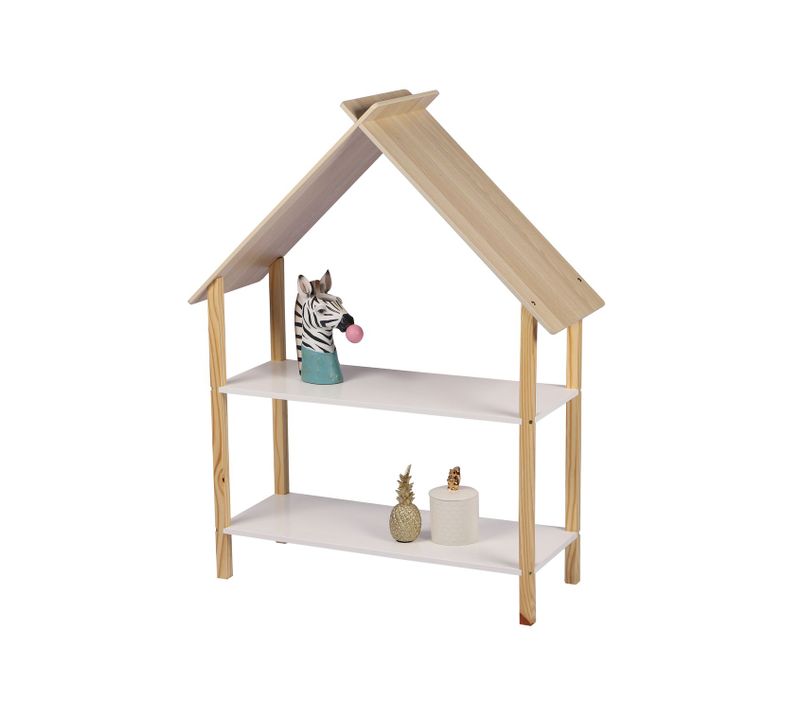 Bibliothèque Dream Pour Enfant Avec 2 Étagères - Bois Et Blanc