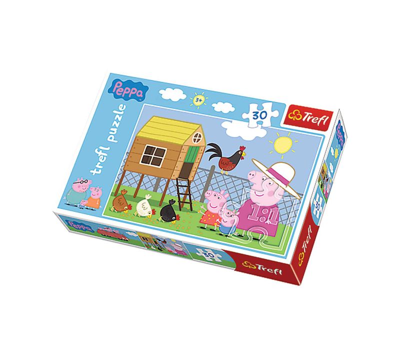 Puzzle Peppa Pig La Visite- + 3 Ans - 30 Pièces