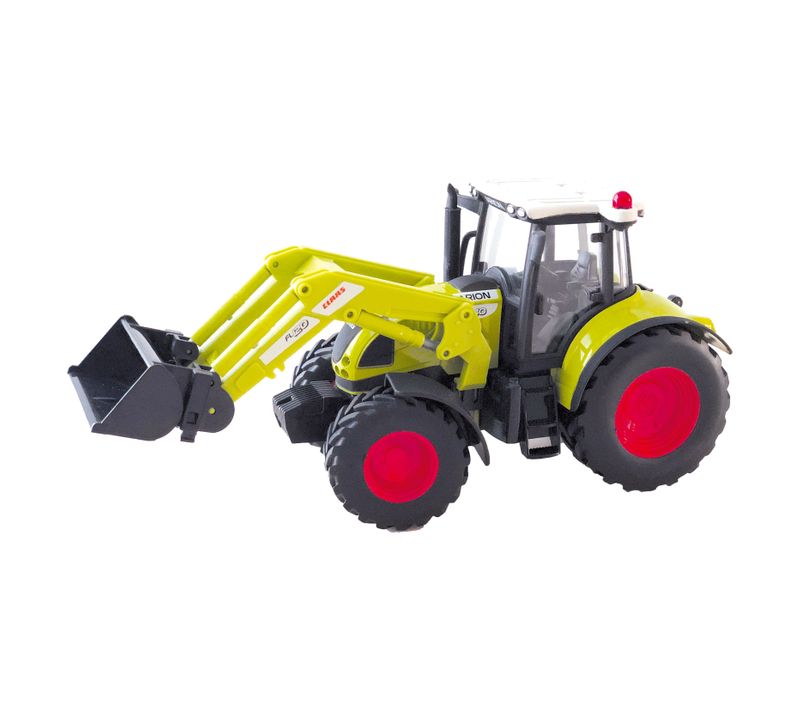Tracteur 1:32 Métal Claas Arion 540 Avec Pelle Mécanique