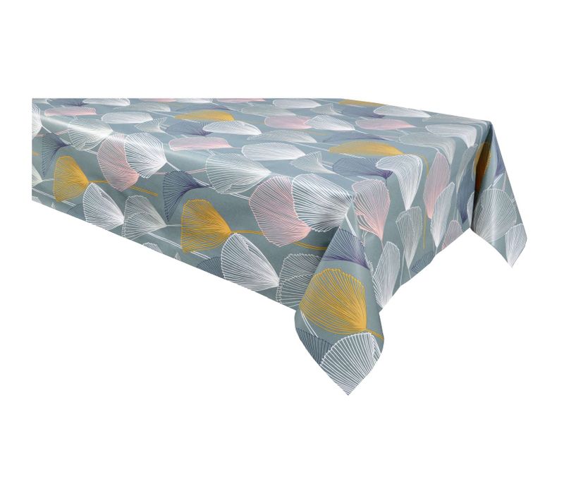 Nappe En Toile Cirée Rectangulaire Cottey - 140 X 200 Cm - Bleu
