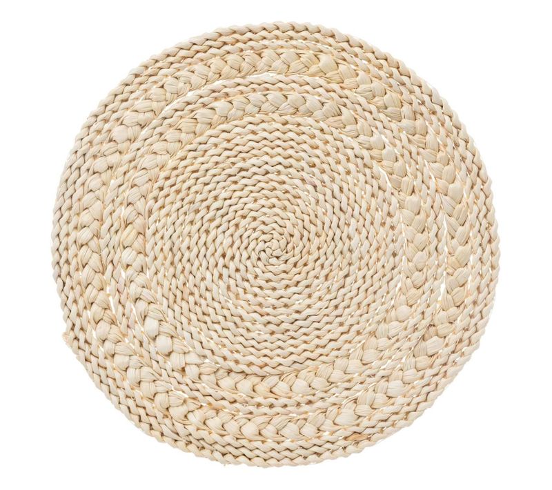 Set De Table Rond Escambia - Diam 38 Cm - Beige