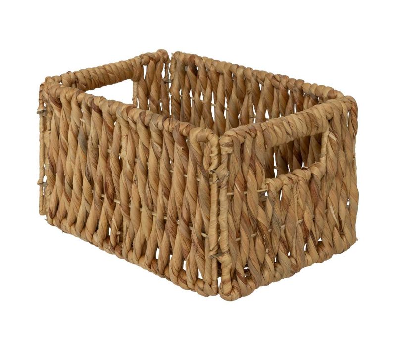 Panier De Rangement En Jacinthe - 29x20x16 - Marron