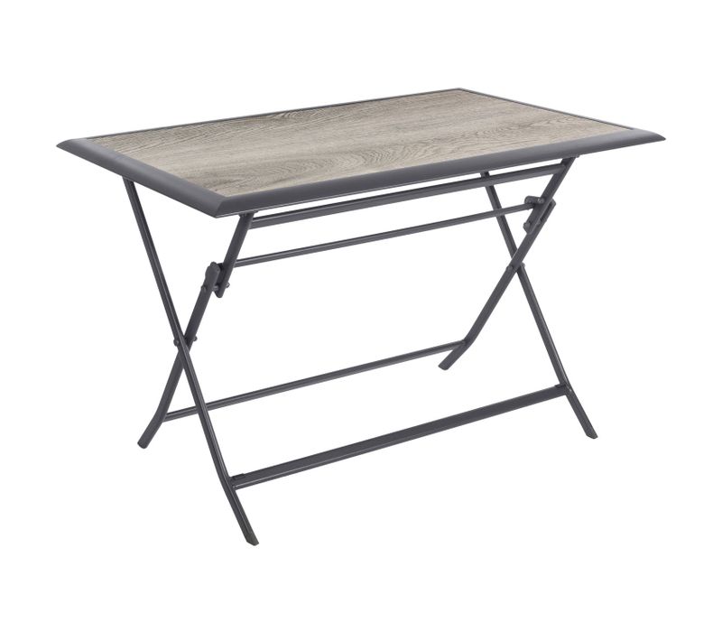 Table De Jardin Pliante Azua En Aluminium - 4 Places - Smoke