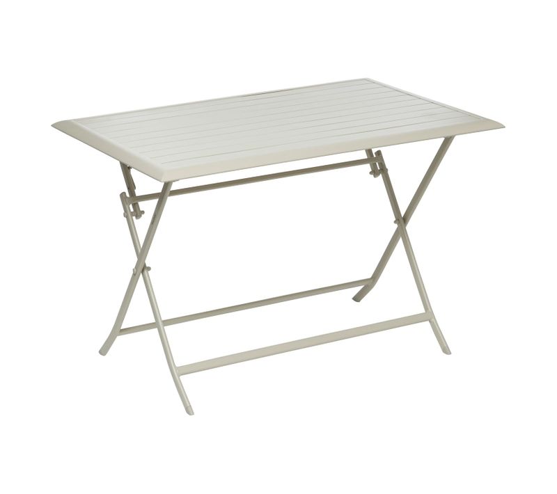 Table De Jardin Pliante Azua En Aluminium - 4 Places - Argile