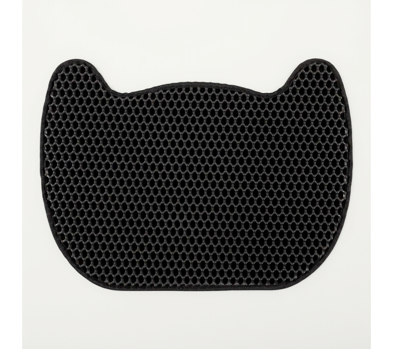 Tapis De Maison De Toilette Litière Pour Chat - Noir