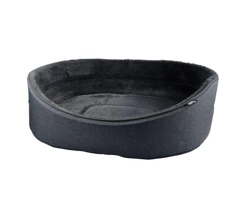 Panier Filou Avec Intérieur Doux Pour Chien Et Chat - Gris Anthracite - Long 70 Cm