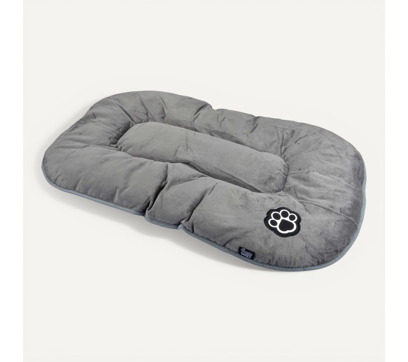 Coussin Réversible Iron Pour Chien Et Chat - Gris Et Noir - Long 117 Cm