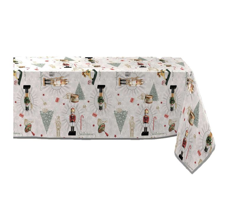 Nappe Rectangulaire Antitache Casse-noisette - L. 150 X L. 240 Cm - Multicolore