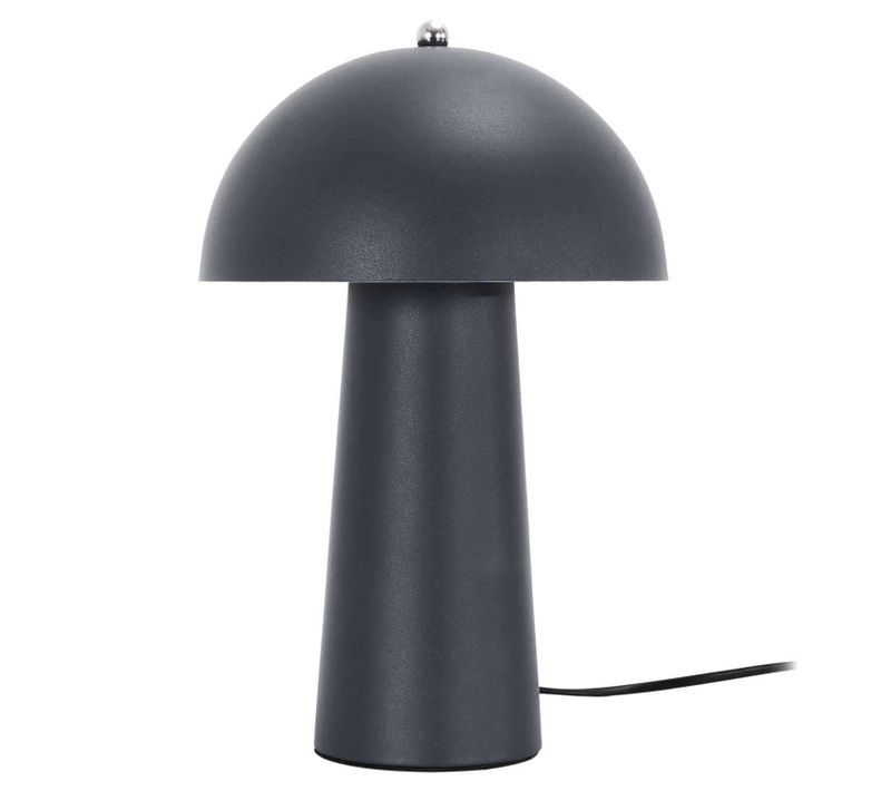 Lampe à Poser Champignon - Hauteur 32 Cm - Gris Foncé