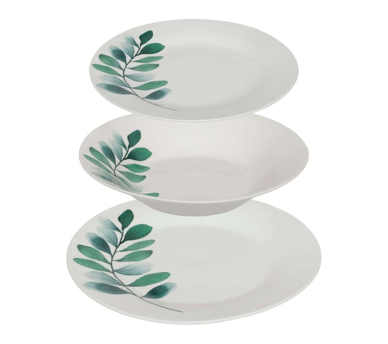 Service Vaisselle 18 Pièces Vegetal - Vert
