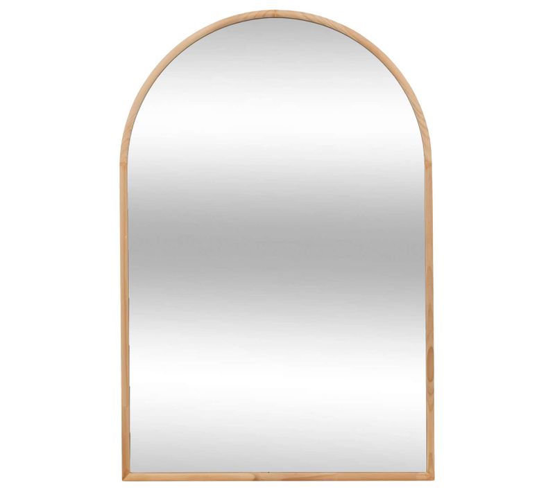 Miroir Arche En Bois - 60 X 90 Cm - Beige