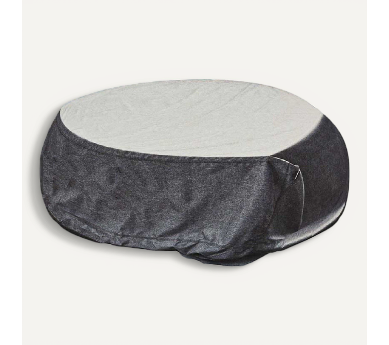 Housse De Protection Pour Table Ronde Hambo - 200 X 200 X 80 Cm - Gris