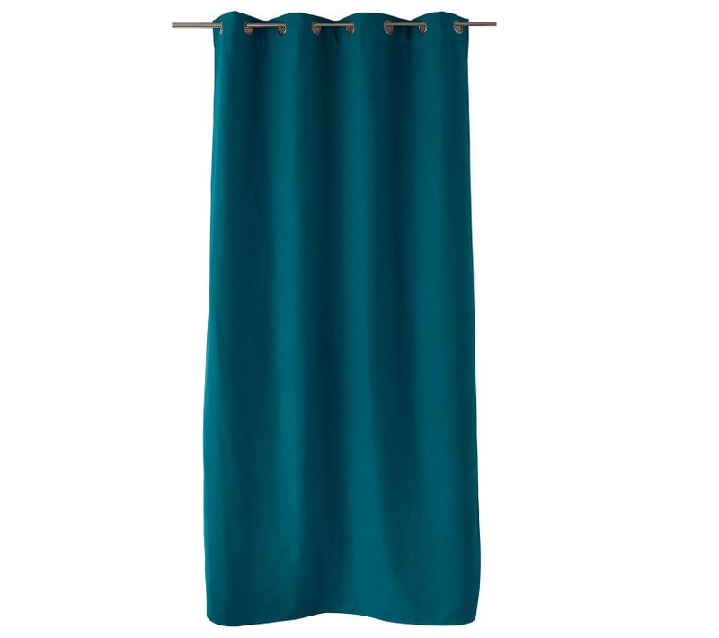 Rideau Occultant Thermique Saffa - 135 X 240 Cm - Bleu Canard