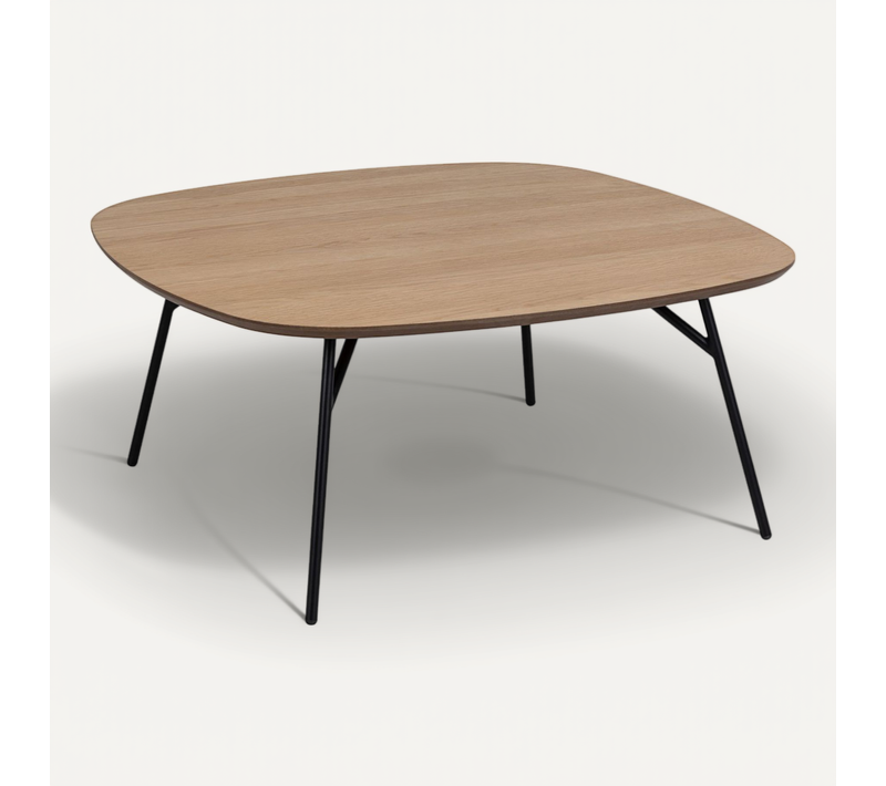 Table Basse En Bois Et Métal Haldor - Beige